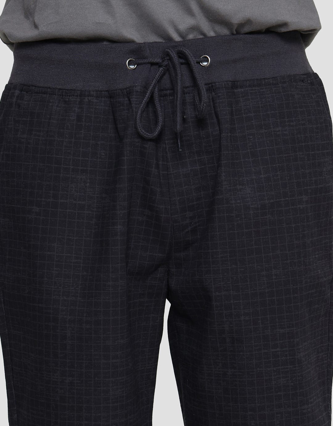 Nevada Celana Pendek Rib Bottom Pria Print Check