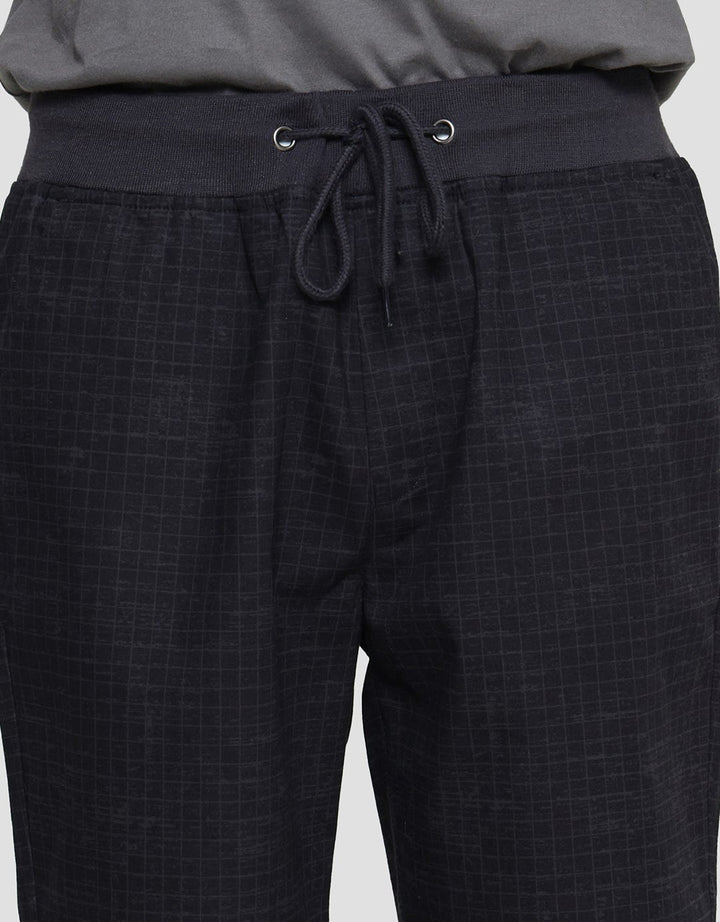 Nevada Celana Pendek Rib Bottom Pria Print Check