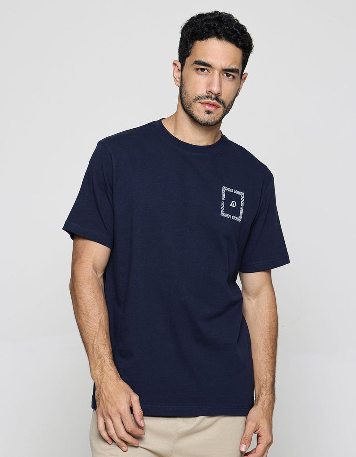 American Jeans Back Front Combi Kaos Pria