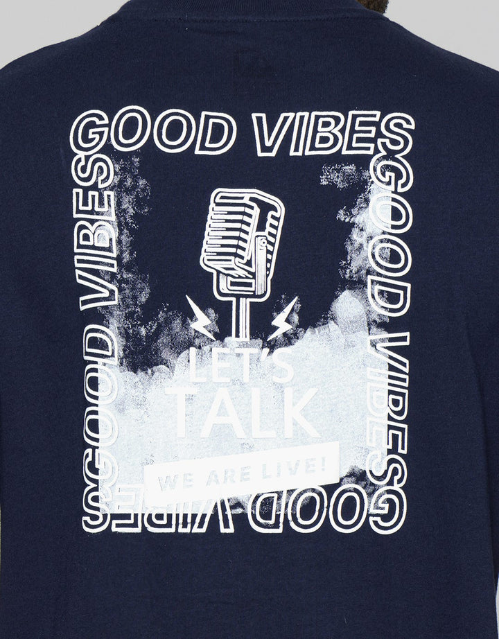 American Jeans Back Front Combi Kaos Pria