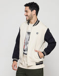 American Jeans Contrast Sleeves Fleece Men's Varsity Jacket