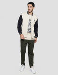 American Jeans Contrast Sleeves Fleece Men's Varsity Jacket