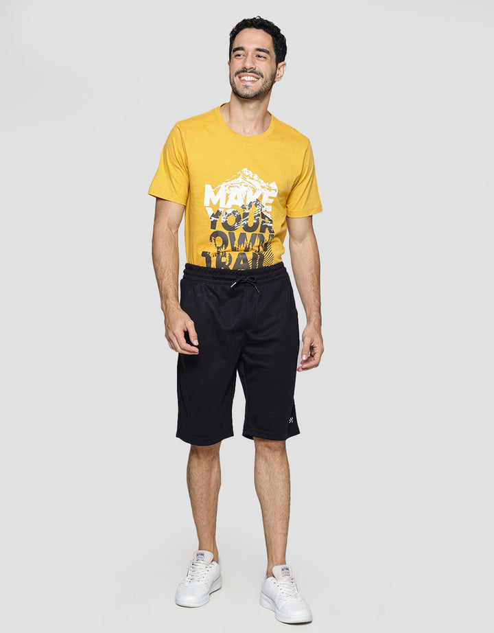 American Jeans Celana Pendek Knit Woven Label Pria