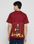Disney Dancing Goofy Print Kaos Pria