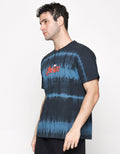 Marvel Logo Tie Dye Kaos Pria