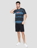 Marvel Logo Tie Dye Kaos Pria