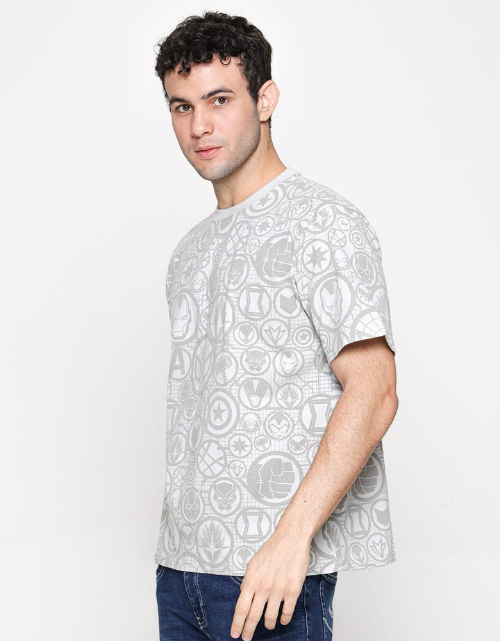 Marvel Short Sleeve T-Shirt All Avengers Icon In Bubble