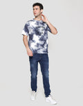 Marvel Short Sleeve T-Shirt Spiderman Vs Venom Front Print Tie Dye