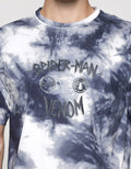 Marvel Short Sleeve T-Shirt Spiderman Vs Venom Front Print Tie Dye