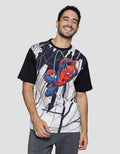 Marvel Spiderman Hanging The City Kaos Pria