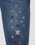 Pipiniko Star Denim Pants for Girls