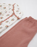 Pipiniko Set Woven Combi Tekstur Legging
