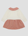 Pipiniko Dress Combi Long Seeve Embroidery Cotton