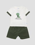 Pipiniko Dino Woven Set Anak Laki-laki