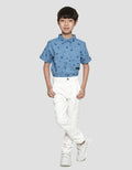 Little M Long Denim Color Regular Non St