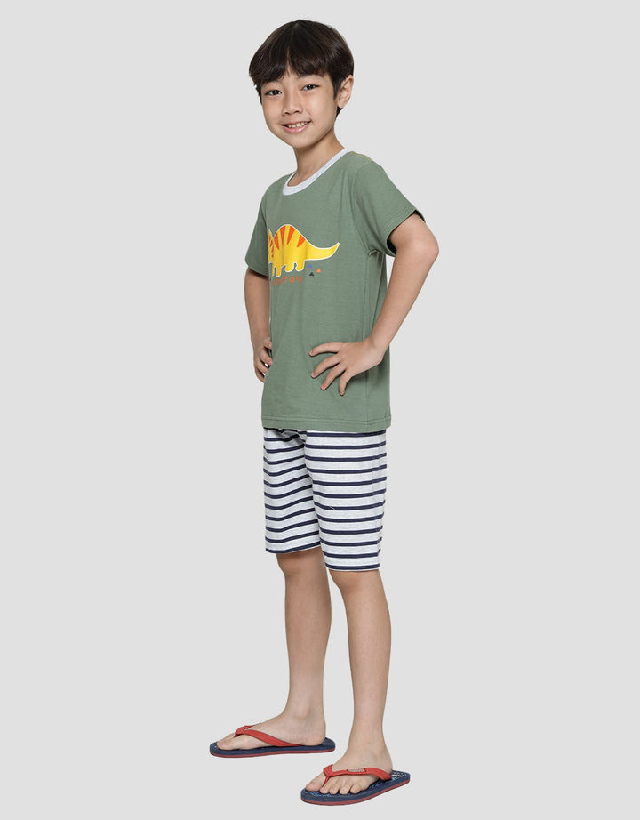 Little M Triceratops Set Pakaian Anak Laki-laki