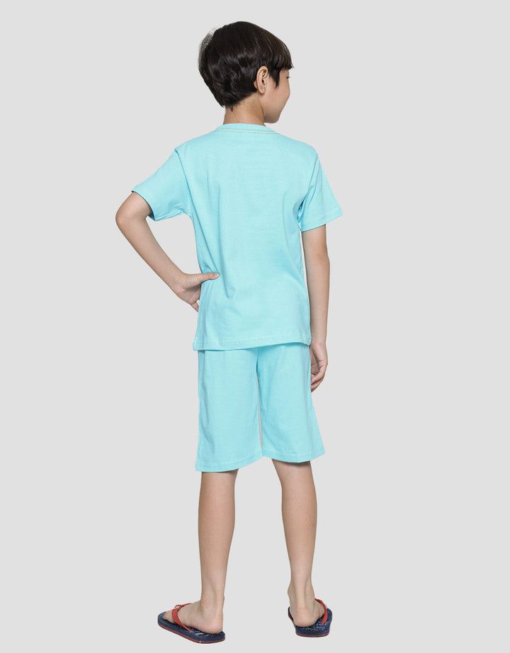 Little M Pakaian Setelan Anak Laki-laki Print Dino Mummy