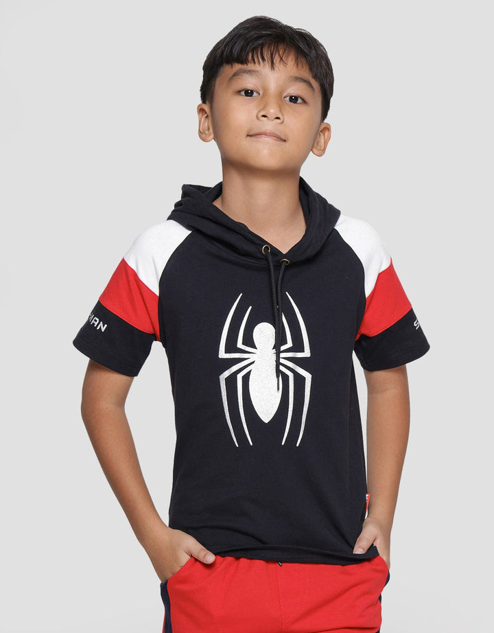 Marvel Spiderman Hoodie Kaos Anak Laki-laki