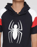 Marvel Spiderman Hoodie Kaos Anak Laki-laki