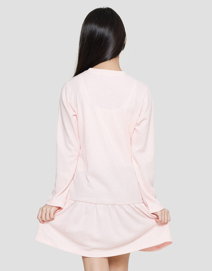 Nevada Round Embro Midi Dress for Girls