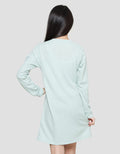 Nevada Henley Collar Midi Dress Anak Perempuan
