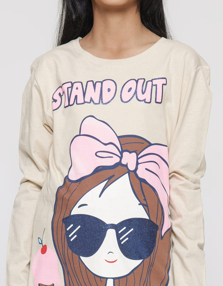 Nevada Stand Out Noni Girls Long Sleeve T-Shirt