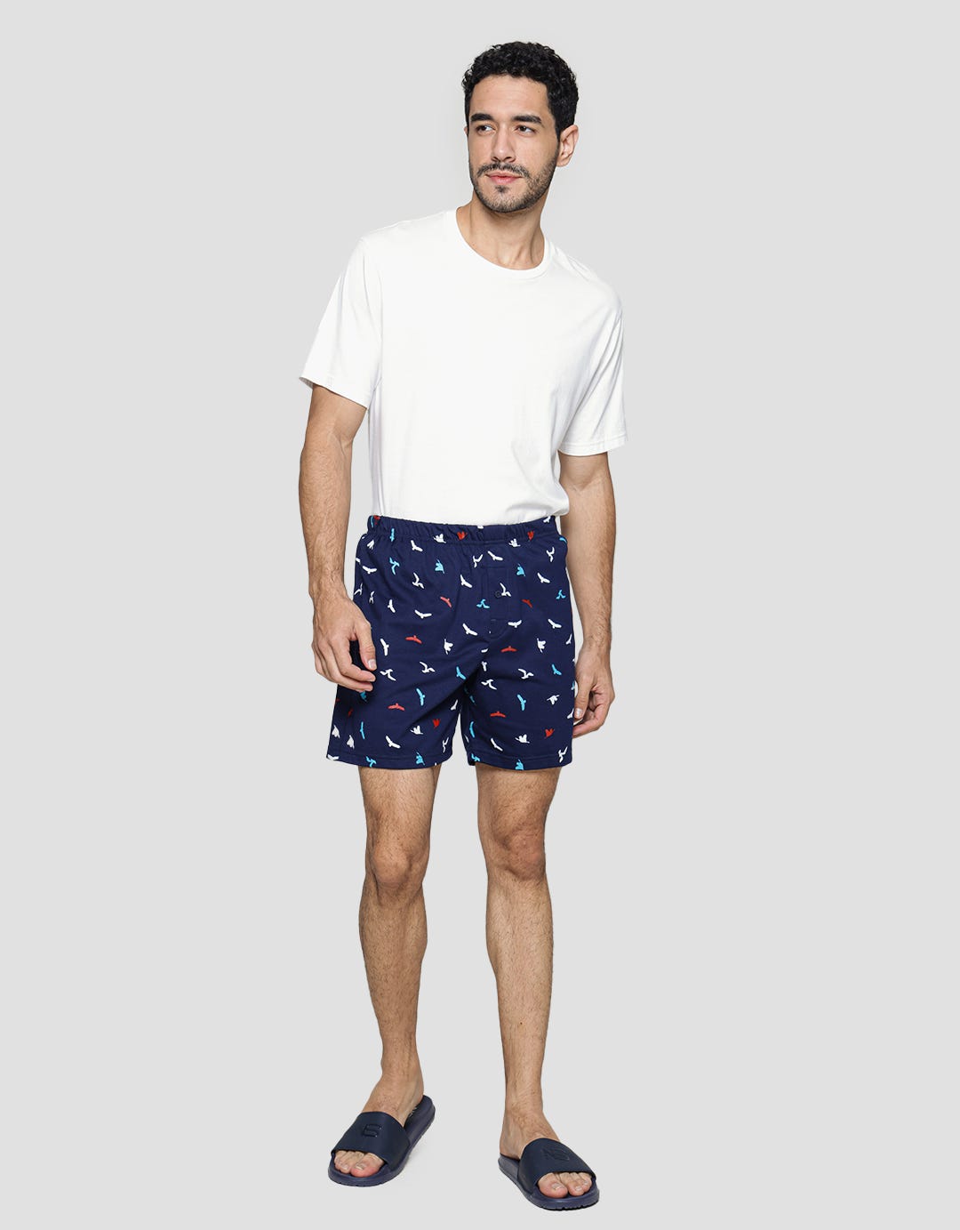 Cole Men's Bird Flock Print Boxer