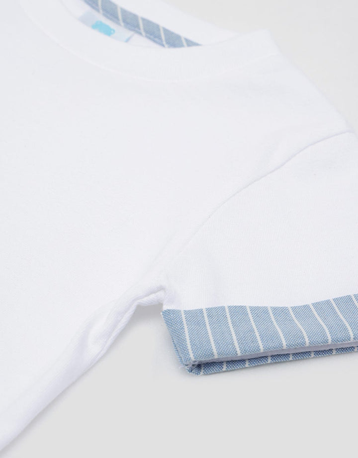 Pipiniko Dino Stripe Set Pakaian Anak Laki-laki