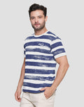 Gabs Denim Multi Stripe Kaos Pria