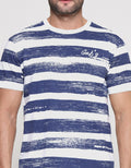 Gabs Denim Multi Stripe Kaos Pria
