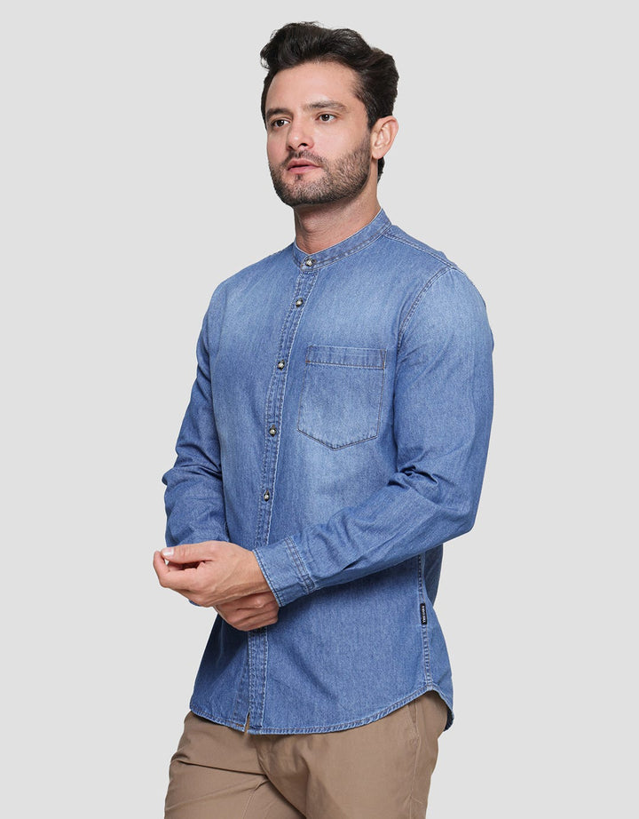 Gabs Denim Washed Kemeja Pria
