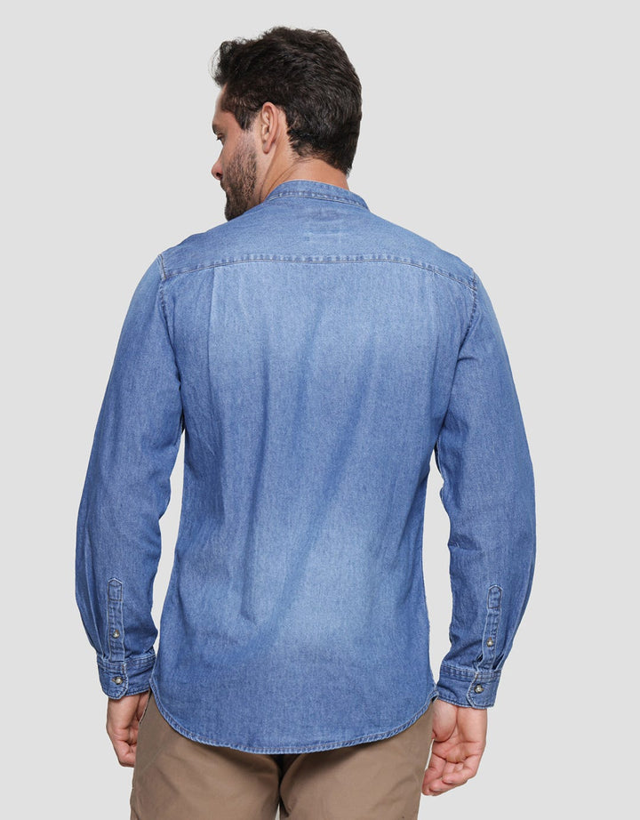Gabs Denim Washed Kemeja Pria