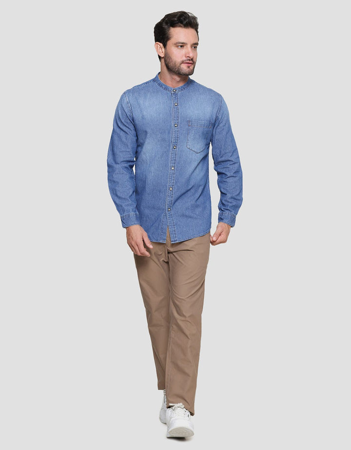 Gabs Denim Washed Kemeja Pria