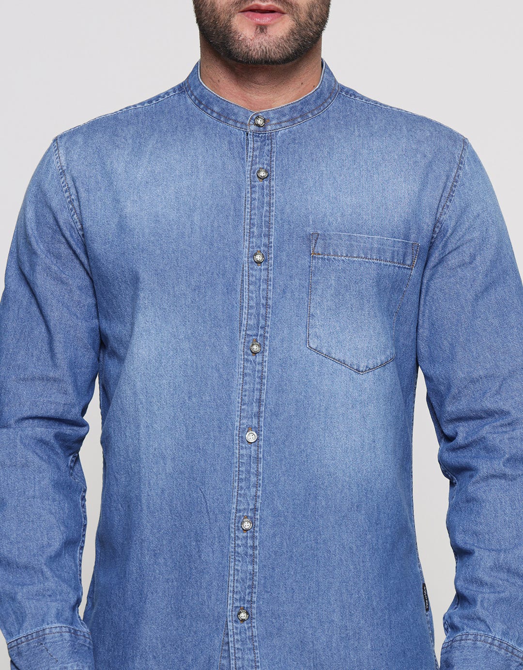 Gabs Denim Washed Kemeja Pria