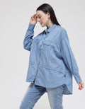 Lois Girl Cotton Denim Shirt