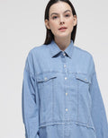 Lois Girl Cotton Denim Shirt