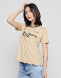 Lois Girl Logo Print Women's Casual T-Shirt