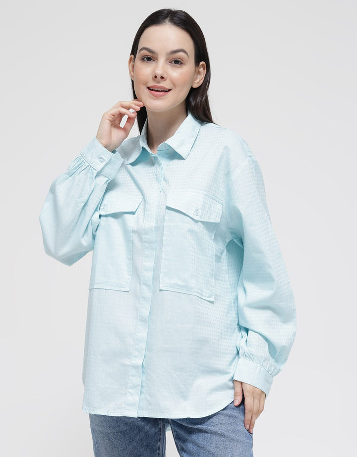 Lois Girl Cotton Dobby Shirt