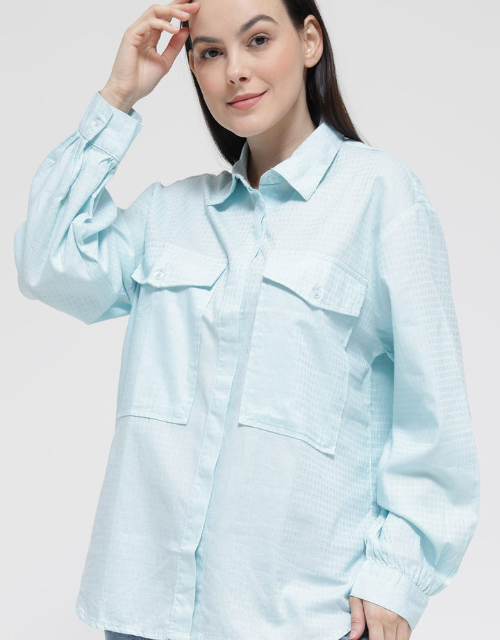 Lois Girl Cotton Dobby Shirt