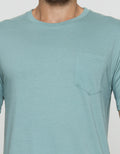 T Zone Pocket Basic Tee Tone On Tone Kaos Lengan Pendek Pria
