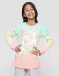Aero Print Unicorn Rainbow Squad Kaos Anak Perempuan