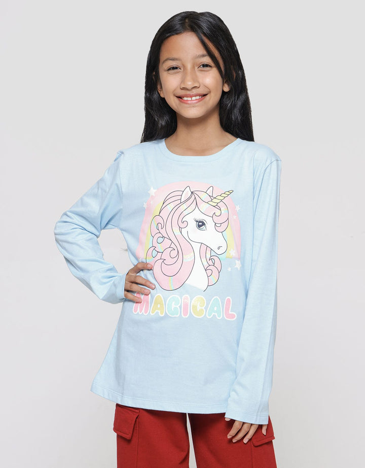 Aero Magical Rainbow Unicorn Girls T-Shirt