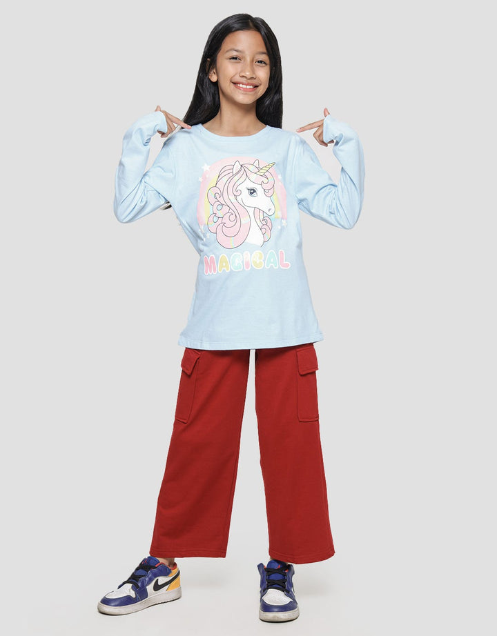Aero Magical Rainbow Unicorn Girls T-Shirt