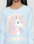 Aero Magical Rainbow Unicorn Girls T-Shirt