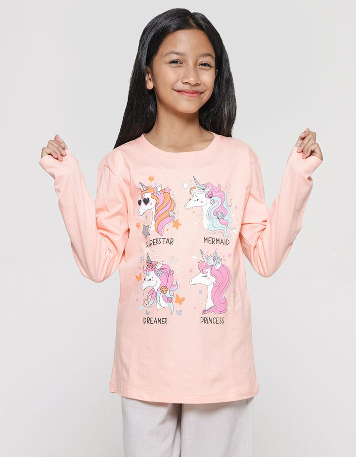 Aero Unicorn Superstar Kaos Anak Perempuan