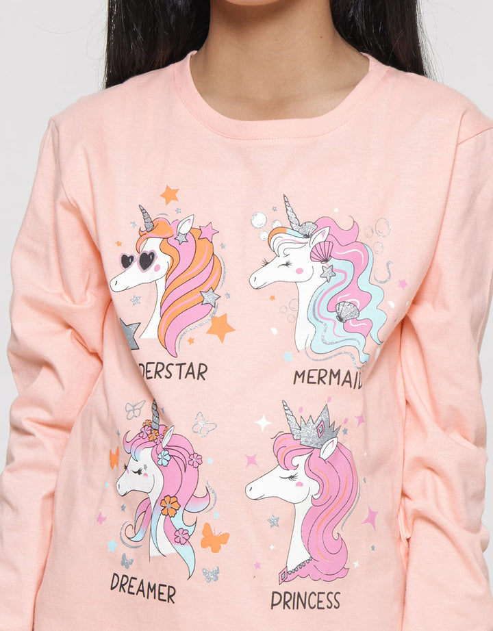 Aero Unicorn Superstar Kaos Anak Perempuan