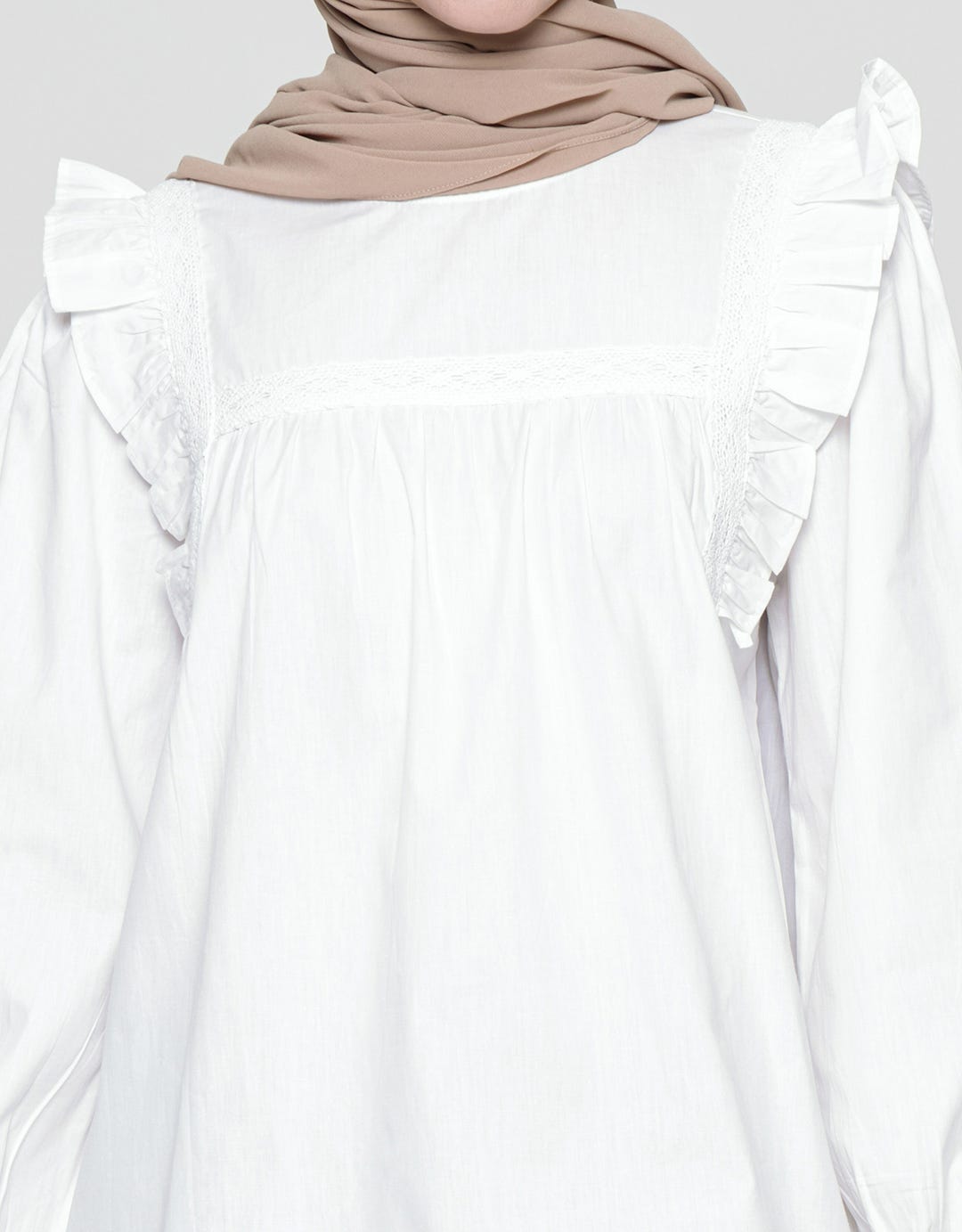 Annisa Details On Chest Blouse Wanita