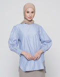 Annisa Long Sleeve Blouse Oversized Print With Baloon Sleeve