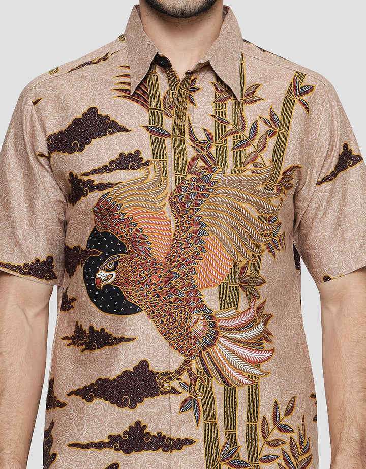 Arjuna Weda Body Fit Batik Garuda 2 Hem Pria