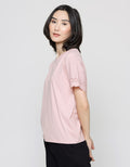 Details Short Sleeve T-Shirt Plain With Embro Beltee01